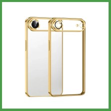Soi Home iPhone 17 Air Uyumlu Lensli Silikon - Gold Soı