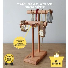 K&G Foot Rest Takı Organizer Ahşap Takı Askısı 25 cm Takı Standı Yüzük Kolye Askısı Takı ve Aksesuar Düzenleyici
