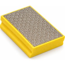 Kgs Telum Handpad Sarı 400 Kum 90×55 mm Elmas El Zımparası – Ince Cam Kenar Finisaj Pedi