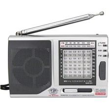 Flagen 10 Bant Dünya Radyosu Fm Mw Sw Taşınabilir Cep Radyosu Deprem ve Acil Durum Radyosu