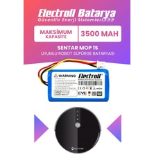 Electroll Sentar Mop 1s Uyumlu Batarya (Maksimum Kapasite) 3500MAH Pil Robot Süpürge Batarya Değişimi
