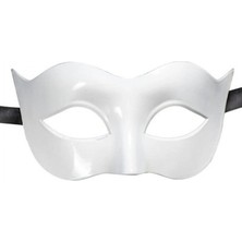 MiraLive Beyaz Renk Masquerade Kostüm Partisi Venedik Balo Maskesi