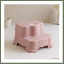 Bezos Pembe Desenli Katlı Çocuk Basamağı Bezos1