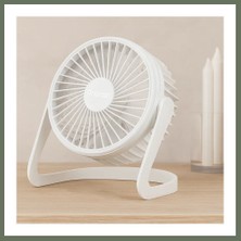 Bezos USB Şarjlı Masaüstü Fan 14.5X14.1 cm Pvc Gövde Bezos1
