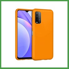 Soi Home Redmi 9t Uyumlu Kılıf Nano Içi Kadife Silikon - Turuncu Soı