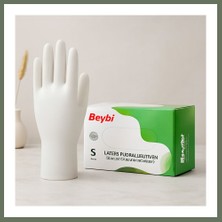 Bezos Lateks Pudralı Muayene Eldiveni S 100LÜ Bezos1