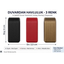 Nihalimgo 3D Baskı U Tipi 3lü Havlu Askısı