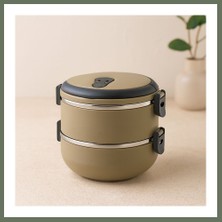 Bezos 2li 1.2 Litre Kahverengi Sefer Tası Saklama Kabı Bezos1