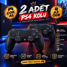 Kuqile Kuqıle Ps4 Uyumlu V2 Titreşimli Oyun Kolu Wireless Controller Çift Analog Touchpad Şarj Edilebilir Gamepad