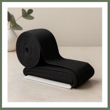 Bezos Siyah Paça Lastik 1.5 cm (Yassı) - 10 M Bezos1