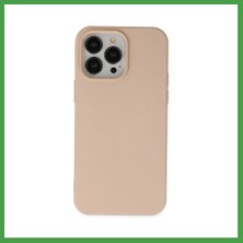 Soi Home iPhone 14 Pro Uyumlu Kılıf Nano Içi Kadife Silikon - Pudra Soı