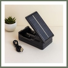 Bezos Li-Ion Pil Şarj Aleti 1200MA (Güneş/solar, 2'li) Bezos1