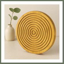 Bezos Ahşap Bambu Sunum Tepsisi 28 cm - Çift Taraflı Bezos1