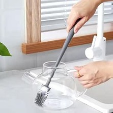 Happy Trend Biberon Fırçası Biberon Temizlik Fırçası Silikon Fırça Şişe Temizleme Matara Temizleme Biberon Temizleme Emzik Temizlik Fırçası