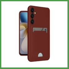 Soi Home Galaxy A26 Kılıf Kelvin Kartvizitli Silikon - Bordo Soı