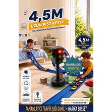 HYD Go Track Trafik Lambaları Set 4,5 Metre Esnek Yarış Pisti ve Sesli Işıklı Oyuncak Ikili Set