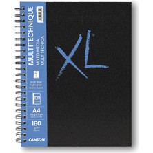 Happy Trend Xl Kağıt, Dokulu, Karışık Medya, 160 G/m², A4, Orta Tanecikli, Spiral Blok, Uzun Sayfa, 60 Beyaz Yaprak, Profesyonel Sanatçılar ve Öğrenciler Için Ideal
