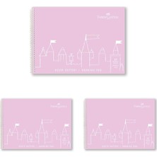 Happy Trend Resim Defteri, 25X35 Cm, 30 Yaprak, Sert Kapak, Spiral Cilt, 120G Kağıt, Dayanıklı ve Çevre Dostu, Asorti Renkler 3lü Paket