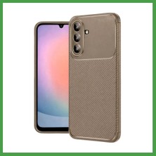 Soi Home Samsung Galaxy A37 5g Uyumlu Auto Focus Karbon Kapak - Kahverengi Soı