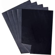 Happy Trend Kağıdı A3 5 Adet 29,7X42 cm Renkli Karbon Kağıdı Kopya Kağıdı Transfer Kağıdı Siyah