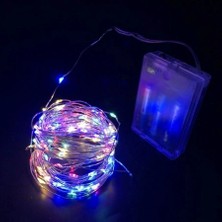 Herşey Trend GD968 Şerit Pilli Aydınlatma 10 Metre 100 Adet Rgb Peri LED