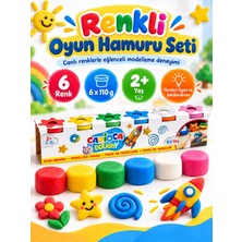 The Monarch Co Doughy 6'lı Renkli Oyun Hamuru Seti 6X110 gr 2+ Yaş Eğitici Oyuncak