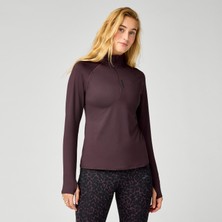 Brooks Dash 1/2 Zip 3.0 Kadın Sweatshirt - Kahve