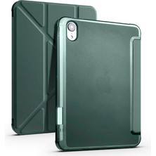 Efura iPad Mini 2021 (6.nesil) Kılıf Kalem Bölmeli Uyku Modlu Yatay ve Dikey Standlı Katlanır Efr