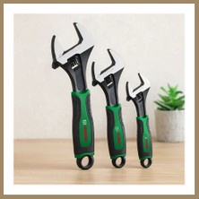 Bezos Ingiliz Anahtar ve Kurbağacık Seti 3 Parça (6"-8"-10" / 150-200-250 Mm) 22