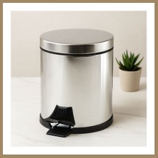Bezos Pedallı Çöp Kovası 3 L Krom Metal 22