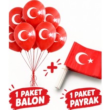 Searock 100'LÜ Balon ve 80'li Bayrak Milli Bayram Kutlama Seti