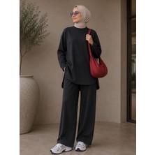 Efruz Butik Scuba Bisiklet Yaka Iç Göstermez Ikili Takım