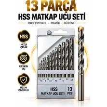 Hss 13 Parça Metal Delme Matkap Ucu Seti 1.5-6.5 mm