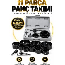 11’li Panç Seti 19-64 mm Çelik Delik Açma Ucu
