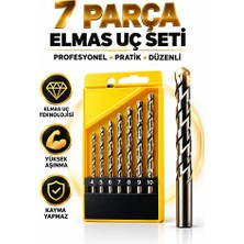 7 Parça Elmas Uç Matkap Seti 4-10 mm Beton Duvar Seramik