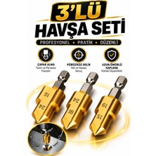3'lü Havşa Seti Plastik Boru Açma Onarımı Için