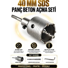 Beton Delme Seti 40 mm Sds Plus Panç Duvar Tuğla Taş