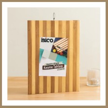 Bezos Bambu Kesme Tahtası 26X36X1.2 cm Metal Kulplu 22