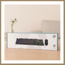 Bezos Kablolu Rgb Oyuncu Klavye ve Mouse Seti - Siyah 22