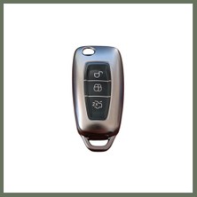 Bezos Ford Focus/cmax/fiesta/mondeo/transit Anahtar Uyumlu Silikon Oto Anahtar Kumanda Kabı Kılıf Füme Bezos1