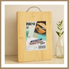 Bezos Bambu Kesme Panosu 24X34X1.7 cm - Metal Kulplu 22