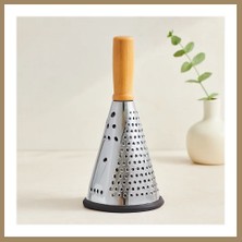 Bezos 8" Ahşap & Bambu Saplı Çelik Rende (Silikon Taban, 3 Bölümlü) 22