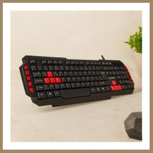Bezos USB Kablolu Oyuncu Klavye (Renkli Tuşlar, 150 Cm) 22