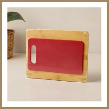 Bezos Bambu ve Plastik Kesme Tahtası 2'li Set (22X28 & 15X25 Cm) 22