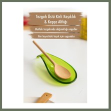 Bezos Akrilik Yeşil Tezgah Üstü Kirli Kaşıklık & Kepçe Altlığı Bezos1