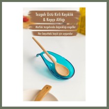Bezos Akrilik Aquamarin Tezgah Üstü Kirli Kaşıklık & Kepçe Altlığı Bezos1
