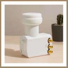 Bezos Uydu Lnb Quad (4 Çıkış) 0.1db 4K Ultra Hd Universal 22