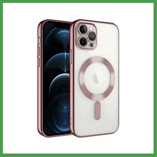 Soi Home iPhone 13 Pro Uyumlu Kılıf Kross Magneticsafe Kapak - Rose Soı