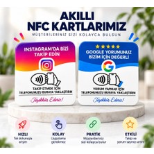 Ezbermatik Nfc Instagram Takip ve Google Yorum Kartı 2’li Set