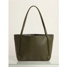 Satuna Fermuarlı Astarlı Kadın Omuz ve Kol Çantası 27X35 cm